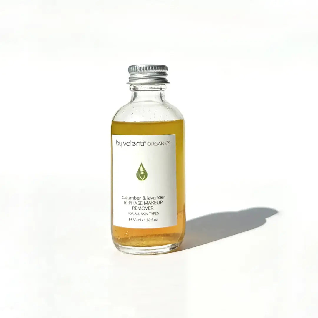 Cucumbre Lavender Biphase Makeup Remover By Valenti Organics Clean Cruelty Free Cosmetics