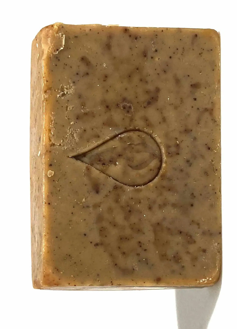 By Valenti Espresso Bar Soap with logo on a white surface