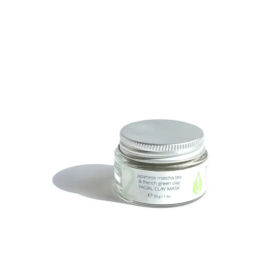 Japanese Matcha Tea & French Green Clay Beautifying Facial Clay Mask By Valenti Organics Organic Skincare